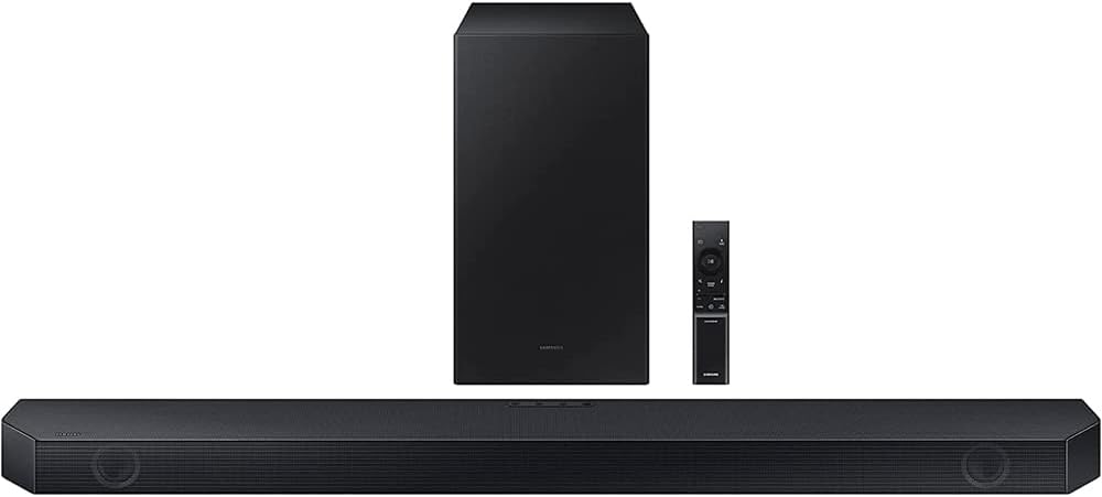 SAMSUNG HW-Q60C/ZA 3.1ch Soundbar and Subwoofer with Dolby Atmos Bundle with 2 YR CPS Enhanced Protection Pack