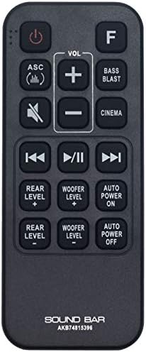 AKB74815396 Replaced Remote fit for LG Sound Bar SJ4R SJ4Y SJ4Y-S