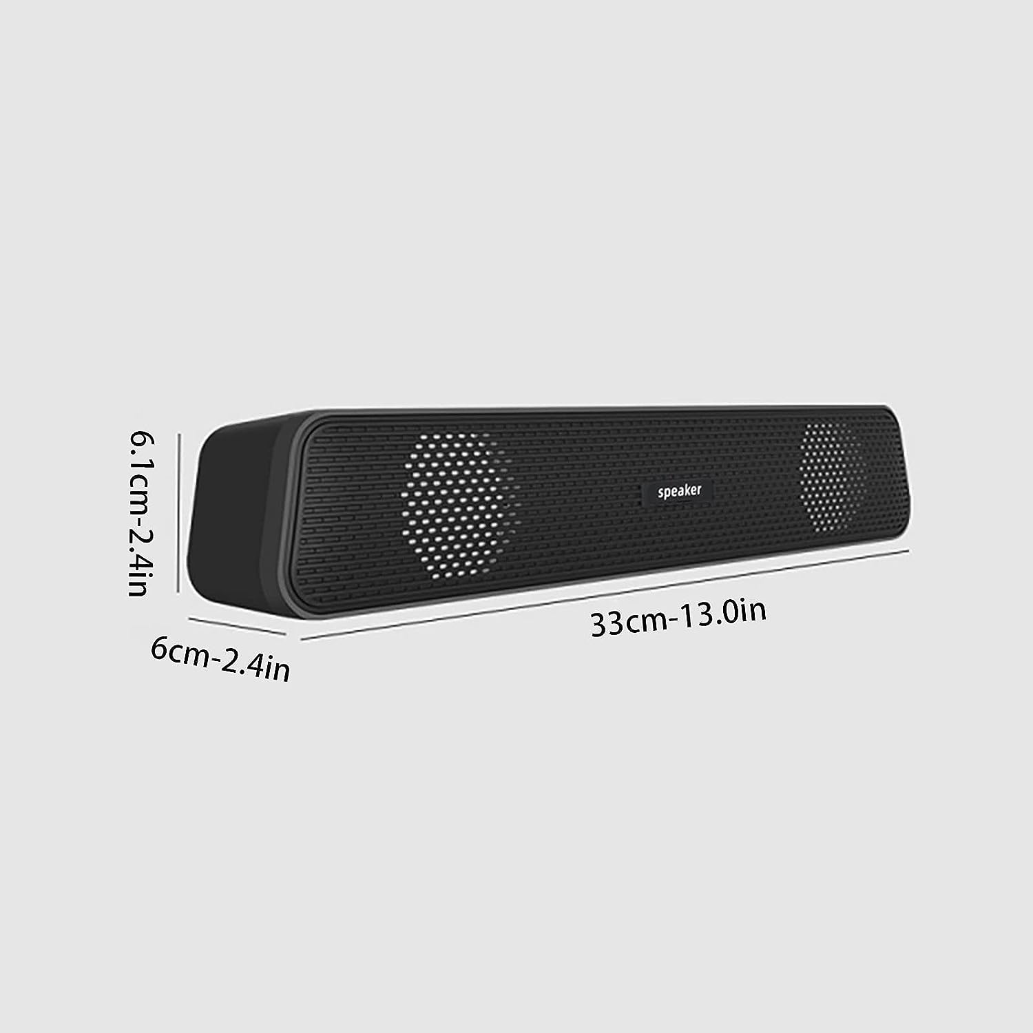 Fiudx 13 Inch Soundbar for TV, Wired Speaker Sound Bar Portable TV Speakers Sound Bar for Home Office