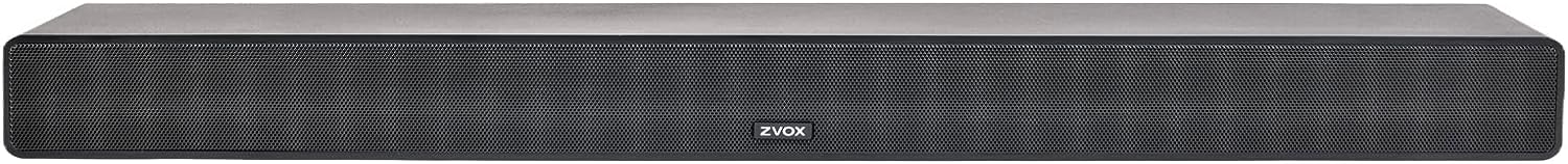 ZVOX Dialogue Clarifying Sound Bar with Patented Hearing Technology - Low-Profile TV Sound Bar with Twelve Levels of Voice Boost - Home Theater Audio TV Speakers Soundbar with AccuVoice - AV355 Black