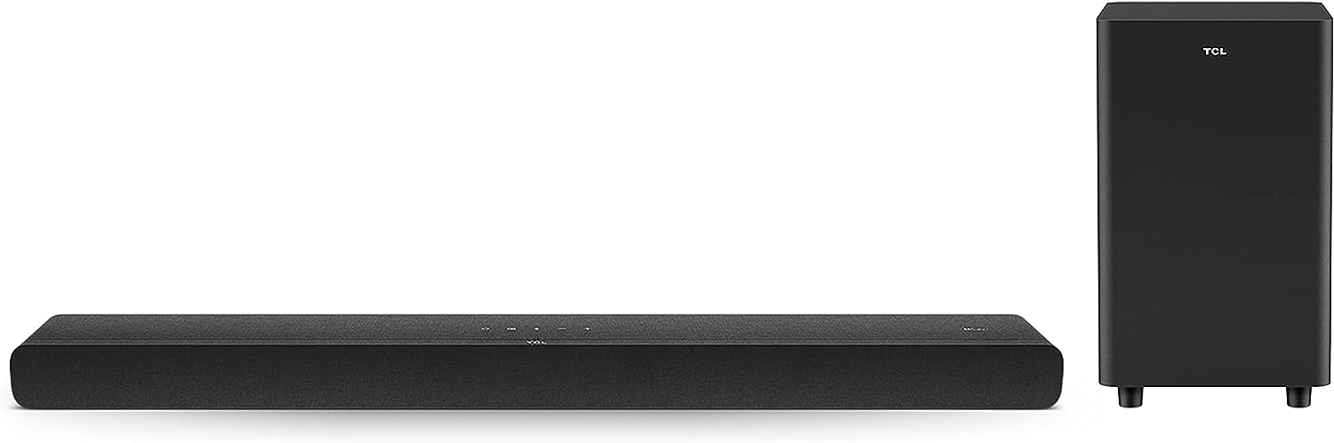 TCL Alto 8 Plus 2.1.2 Channel Dolby Atmos Sound Bar with Wireless Subwoofer, Bluetooth – TS8212-NA, 39-inch, Black (Renewed)