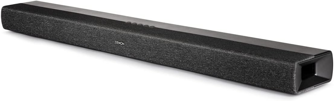 Denon DHT-S217 Sleek Home Theater Soundbar (2022 Model), Virtual Surround Sound, HDMI eARC, Bluetooth Compatibility, IR Compatible Remote-Control, Crystal-Clear Dialogue,Black