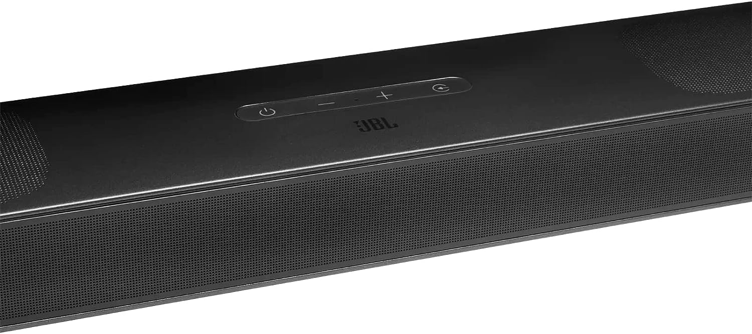 JBL Bar 5.0 MultiBeam 250W Virtual 5-Channel Soundbar - Dolby Atmos Compatibility, 802.11AC WiFi, Bluetooth 4.2 Connectivity, HDMI eARC, Voice Control