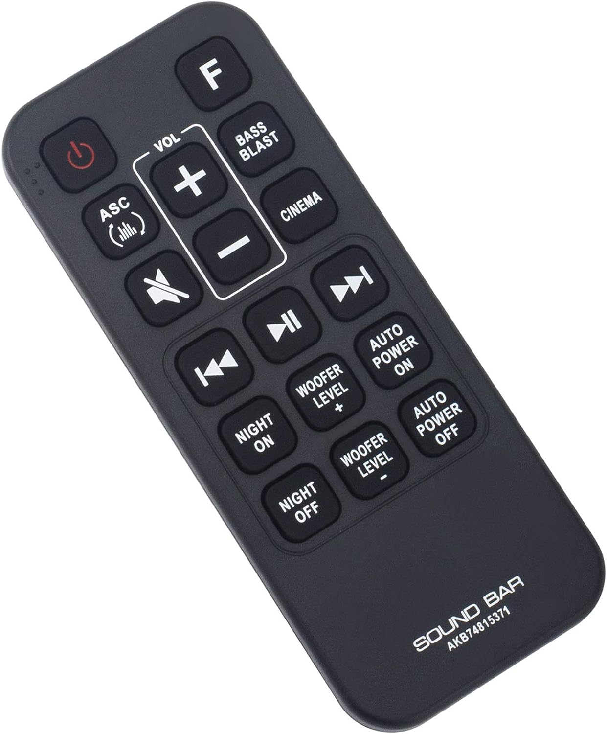 AKB74815371 Replacement Remote Fit for LG Wireless Sound Bar SK3D (SK3D, SPH4B-W) SK4D (SK4D, SPH4B-W) SJ4