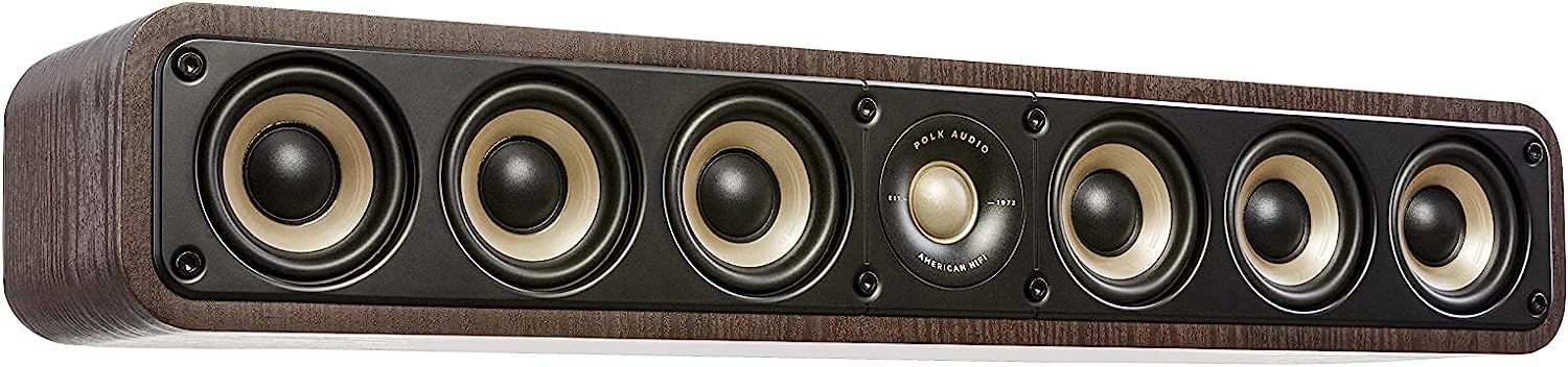 Polk Signature Elite ES35 Slim Center Channel Speaker 1 Tweeter (6) 3 Woofers Polk Signature Elite ES10 Surround Loudspeaker - Hi-Res Audio Certified, 1 Tweeter 4 Woofer