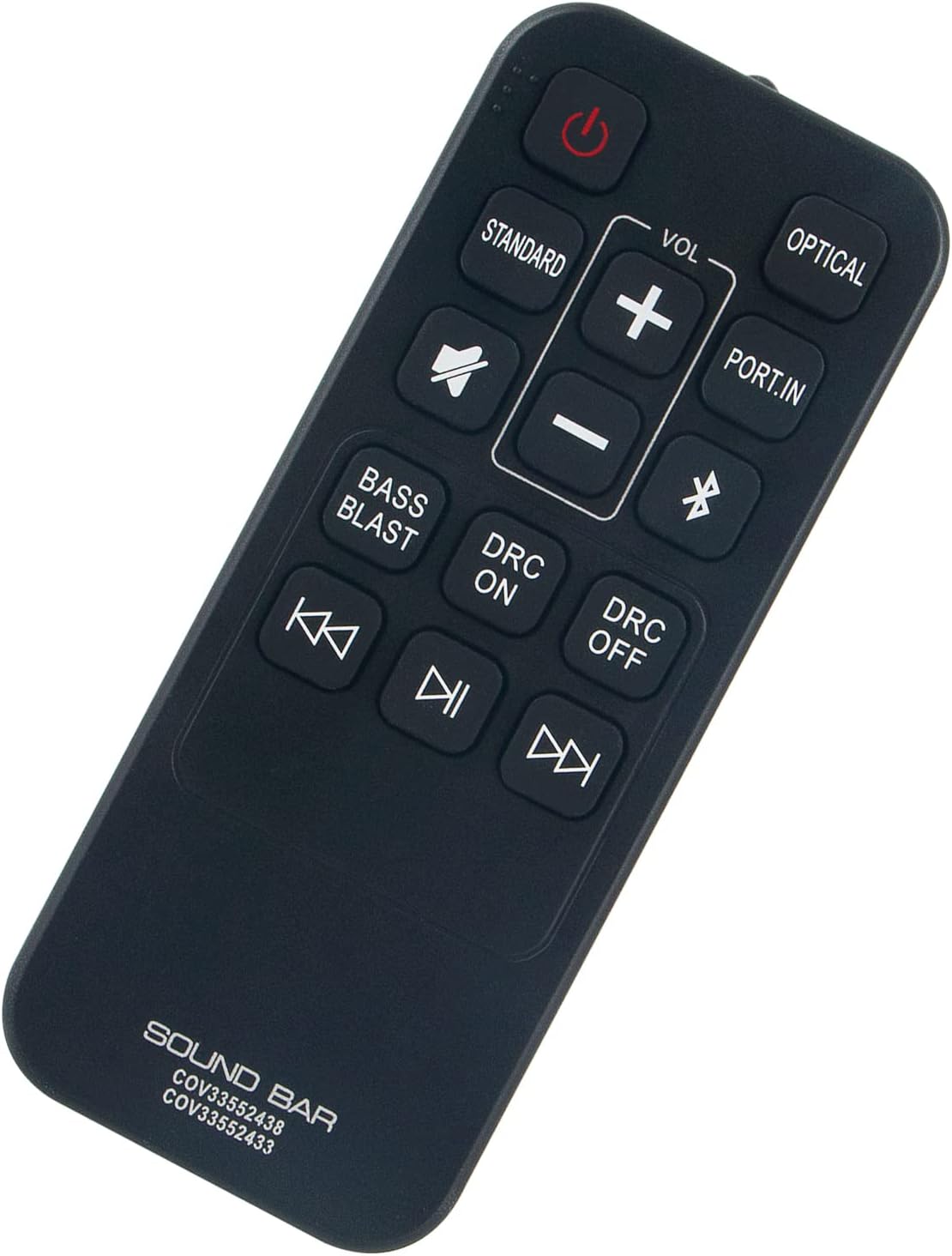 COV33552438 COV33552433 Replacement Remote Control Applicable for LG 2.0 Channel Compact Sound Bar SK1