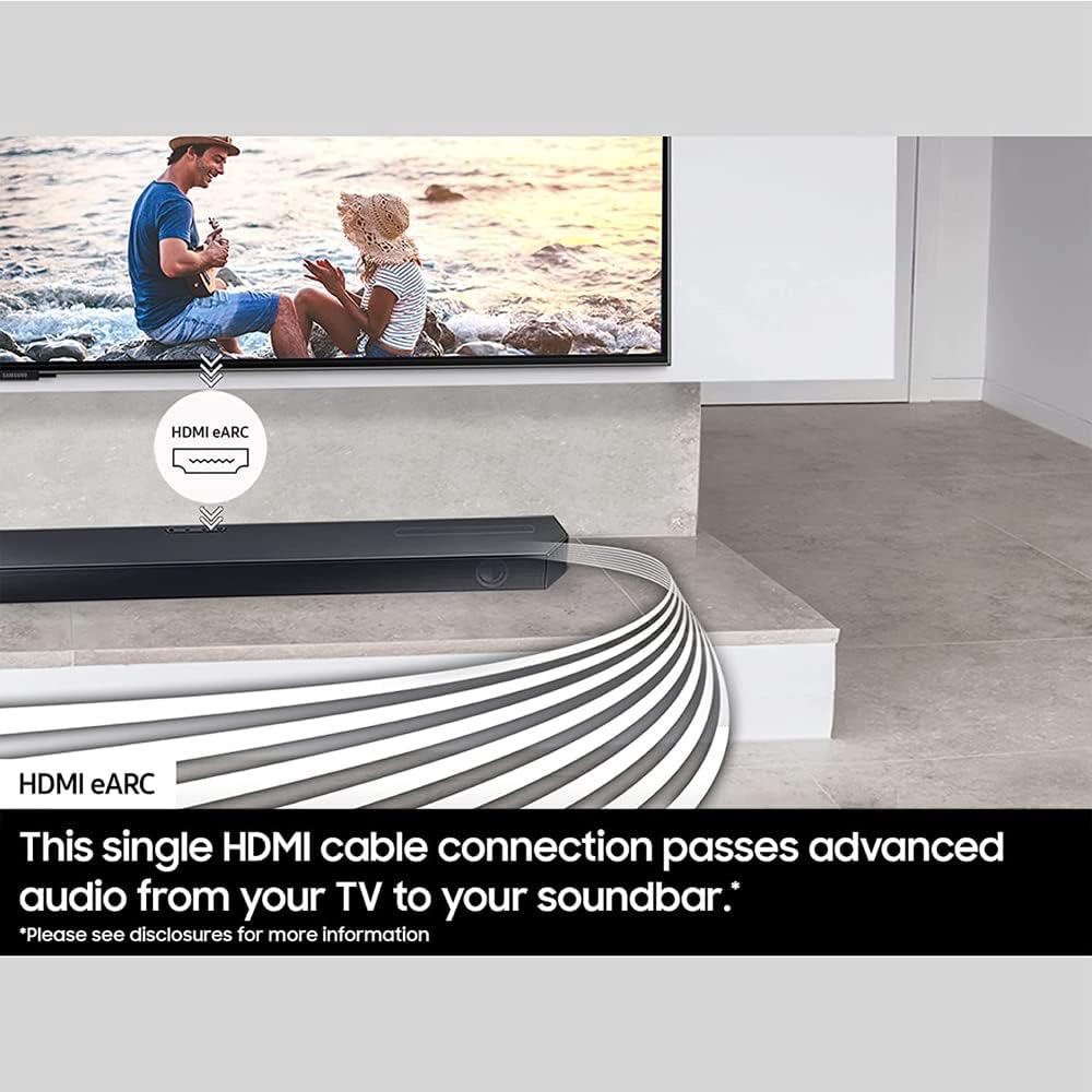 SAMSUNG HW-Q60C/ZA 3.1ch Soundbar and Subwoofer with Dolby Atmos Bundle with 2 YR CPS Enhanced Protection Pack