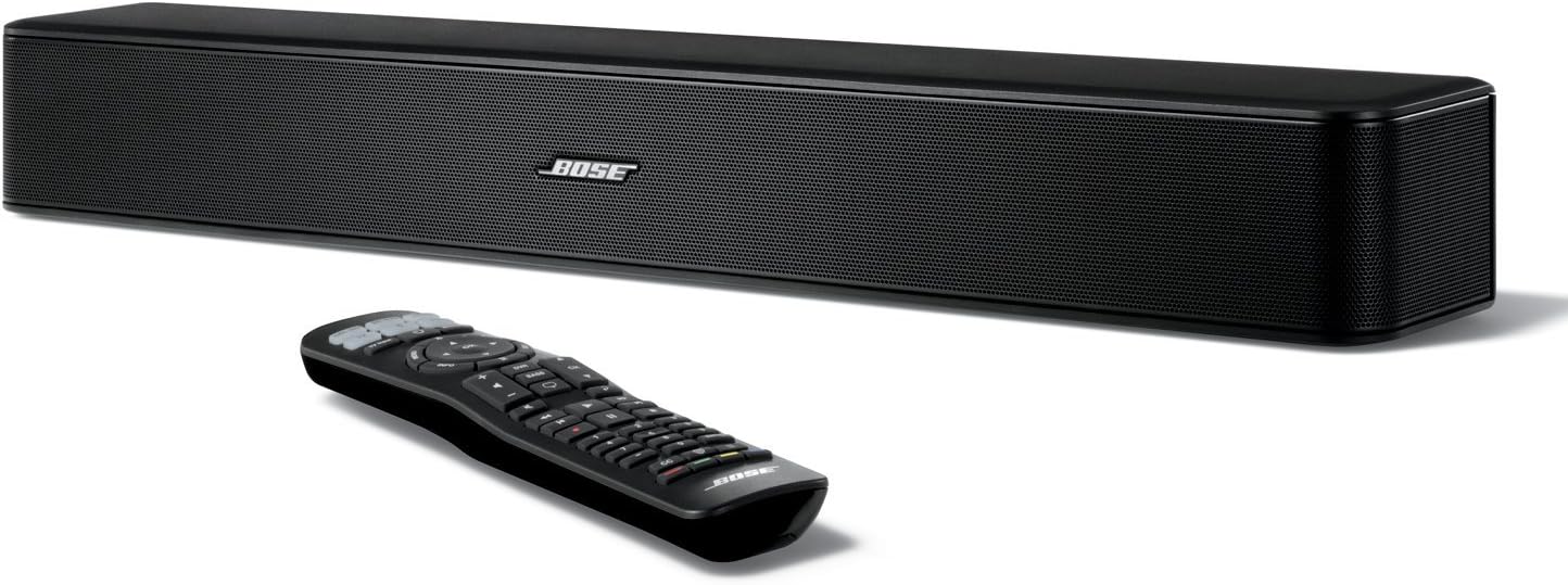 Bose Solo 5 TV Soundbar Sound System with Universal Remote Control, Black