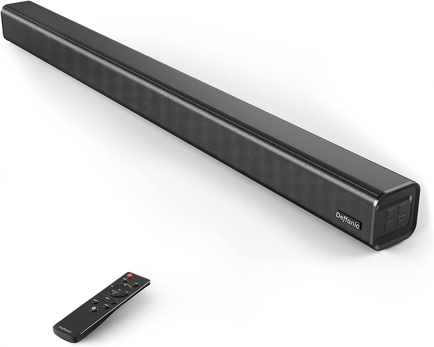 Deffanic Sound Bar for TV Home Theater Gaming Projectors with Bluetooth, Digital Surround Sound Audio Speaker, HDMI-ARC Button Remote Control Wall Mountable, 3 Equalizer Mode for 4K HD TV, 32 inch