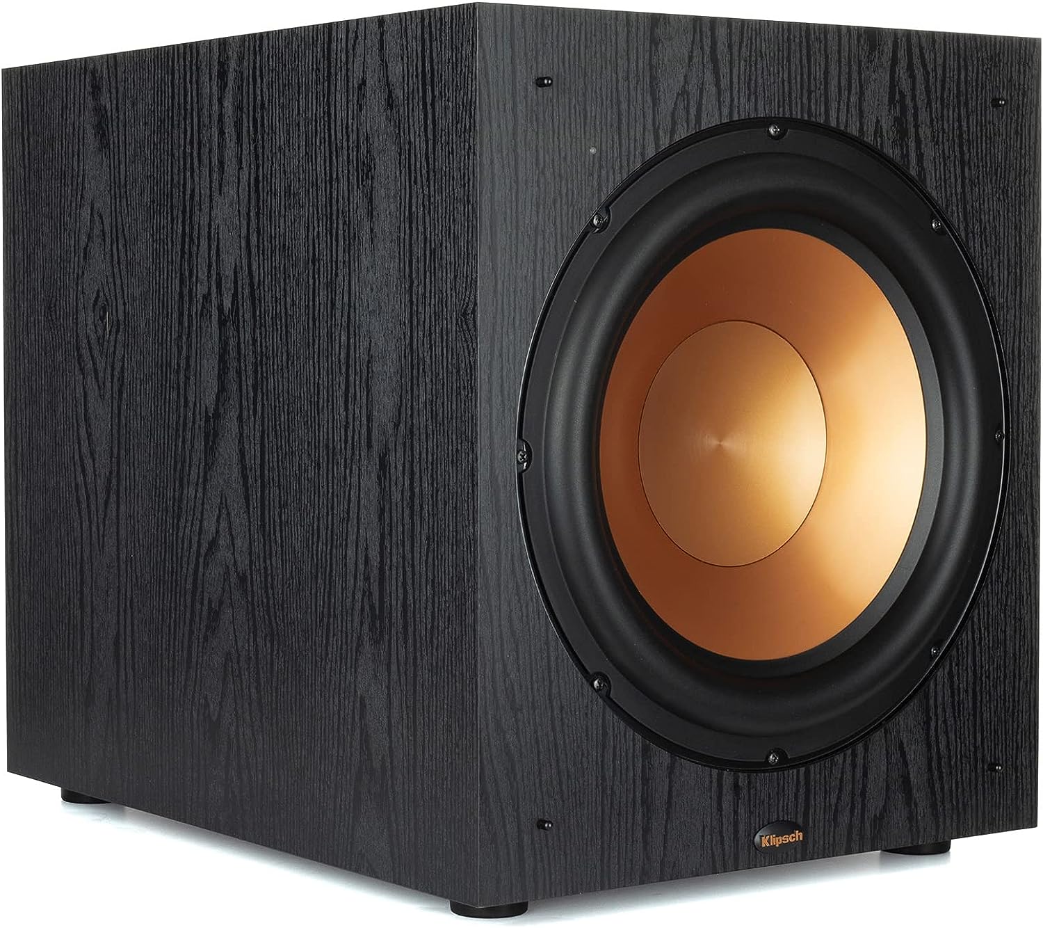 Klipsch Synergy Black Label Sub-120 12” Front-Firing Subwoofer with 200 Watts of continuous 400 watts of Dynamic Power, and Digital Amplifier for Powerful Home Theater Bass in Black