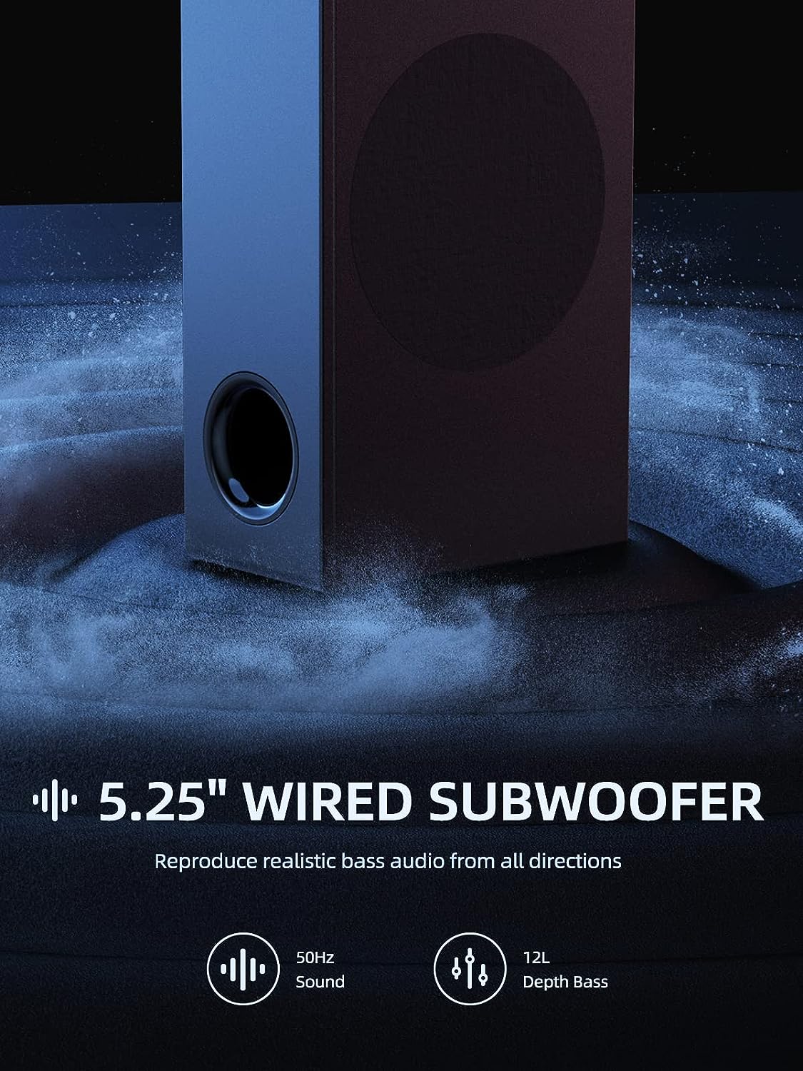 MEREDO Sound bar with Subwoofer 180W Detachable 2 in 1 Sound Bars for TV 2.1CH Treble Bass Adjust 5 EQ Modes ARC/Optical/AUX/Bluetooth 12L Deep Bass for Home Theater Wall Mount-37 Inch