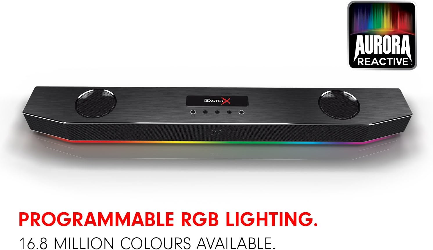 Sound BlasterX Katana Multi-Channel Surround Gaming and Entertainment Soundbar - Hardware Processing, Supports Dolby Digital 5.1 Decoding, Bluetooth-Enabled, for PC, Mac, PS4, and Other Consoles
