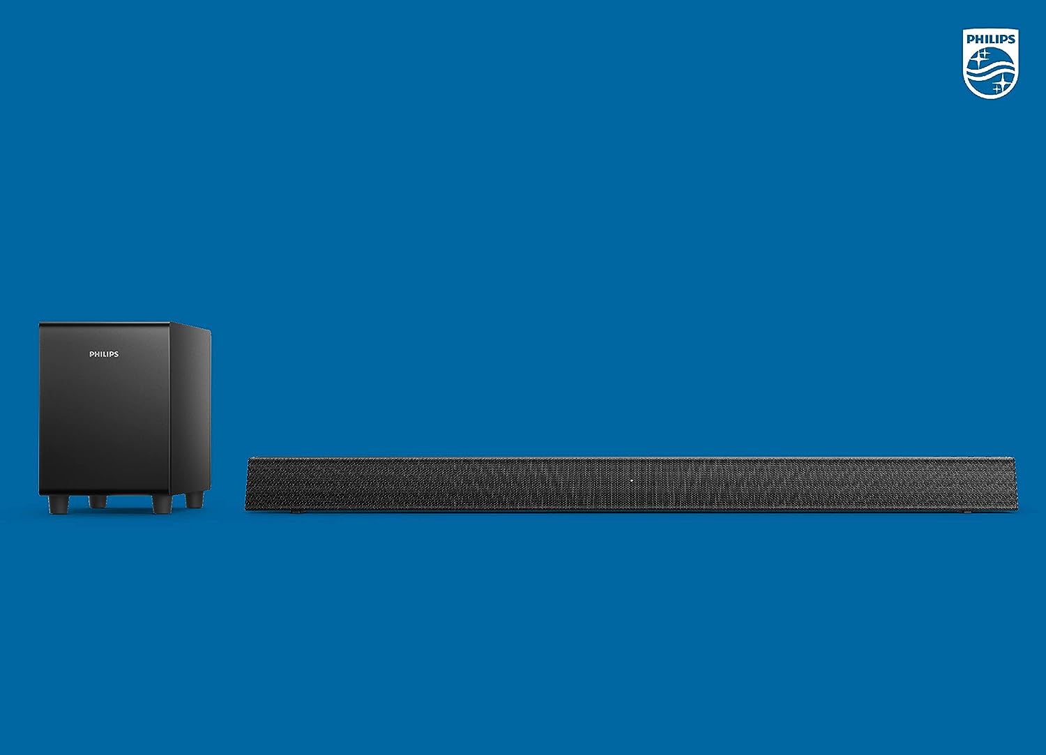 PHILIPS B5305 2.1 Soundbar Speaker with Wireless Subwoofer, Remote Control, Bluetooth Streaming and HDMI ARC (TAB5305) (Renewed)