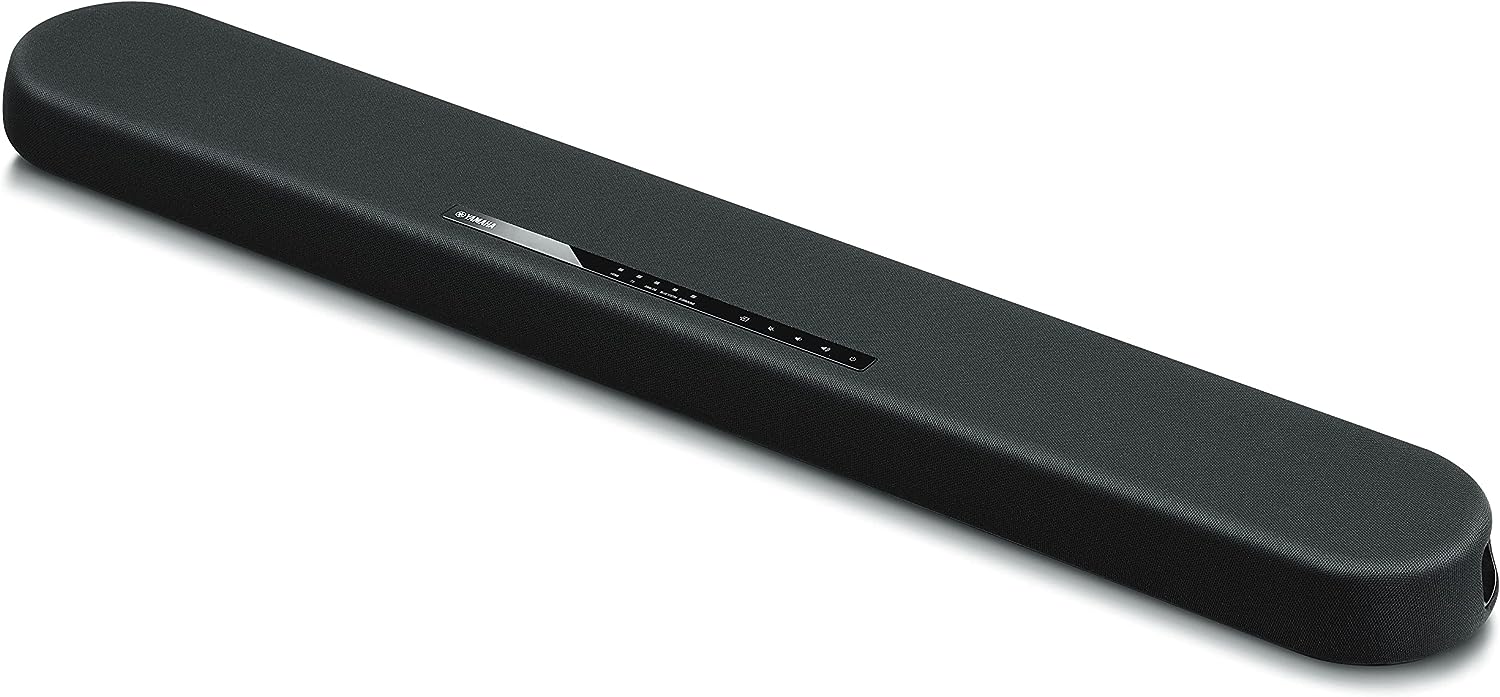 YAMAHA Bluetooth Soundbar with Dual Built-in Subwoofers, Black, 35 (Renewed)