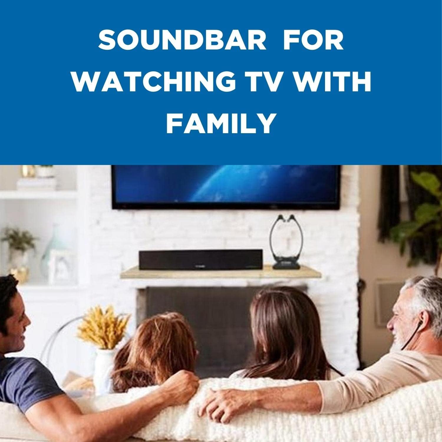 TV · EARS Voice Clarifying Sound Bar and Long Range Headsets – TV Speaker System for Hearing Impaired TV Viewers – Remote Sound bar Compatible with Any Television and 2 Rechargeable Wireless Headsets