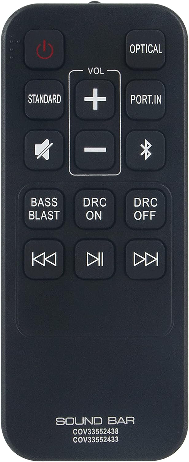 COV33552438 Replaced Remote fit for LG Sound Bar SK1