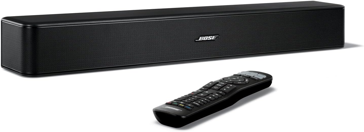 Bose Solo 5 TV Soundbar Sound System with Universal Remote Control, Black