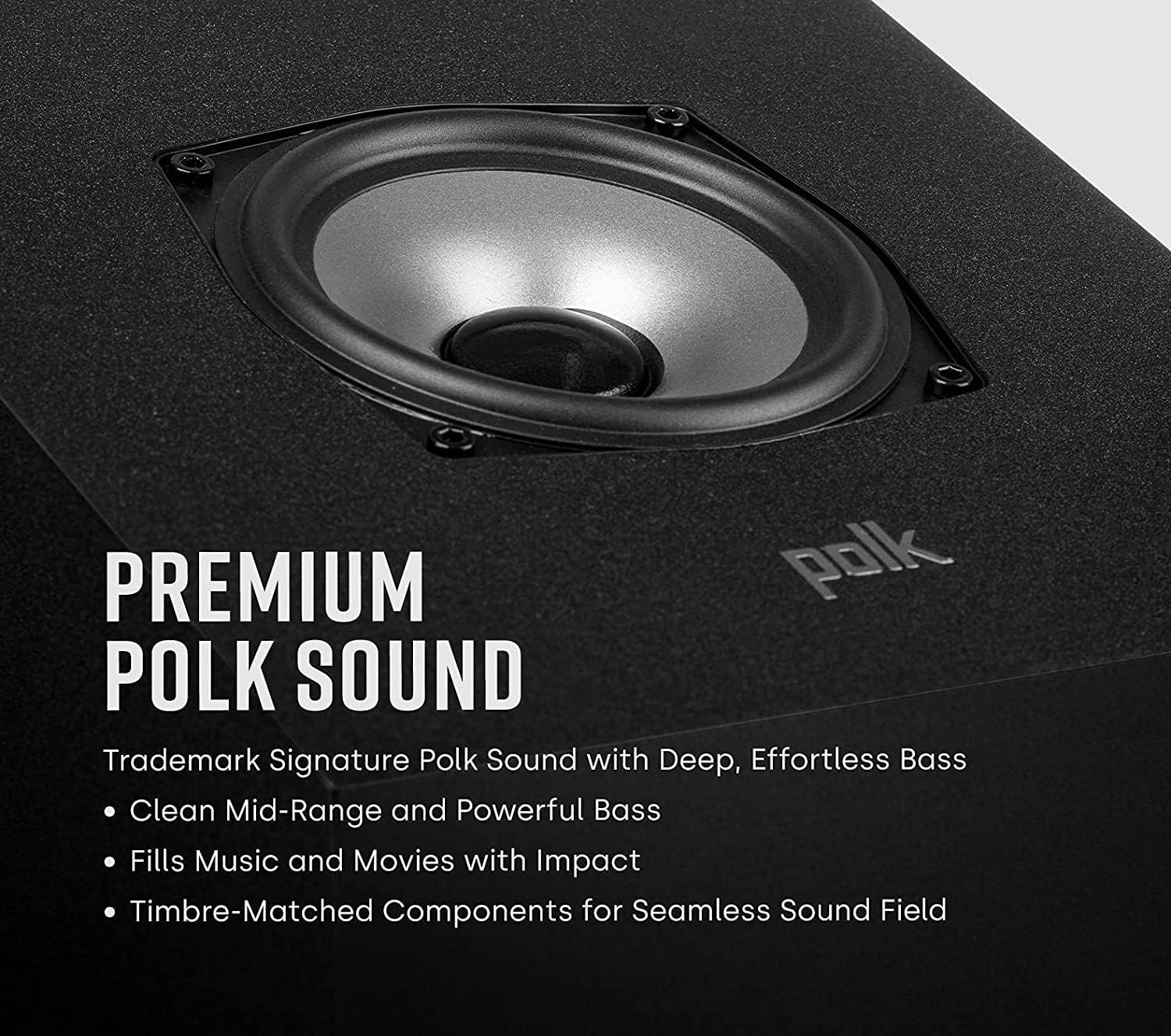 Polk Dolby Atmos Home Theater System Bundle with Denon AVR-S570BT