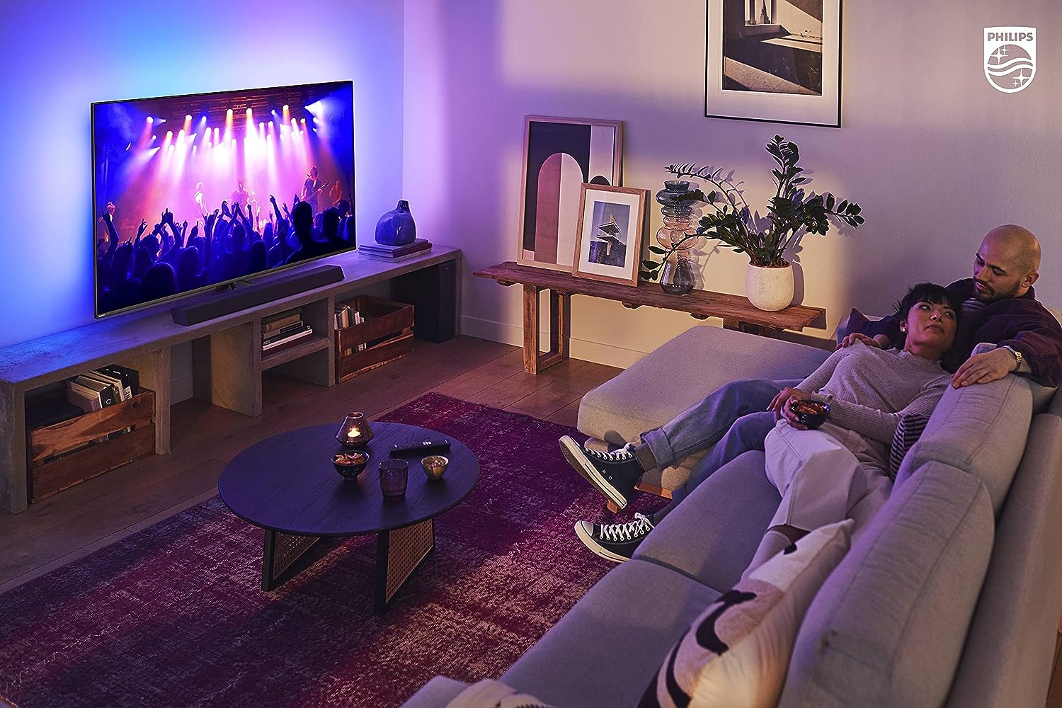 PHILIPS B8405 Soundbar 2.1 with Wireless Subwoofer, Dolby Atmos, Stadium EQ Mode, DTS Play-Fi Compatible, Connects with Amazon Echo Devices and Voice Assistants, AirPlay 2 BT Support, TAB8405