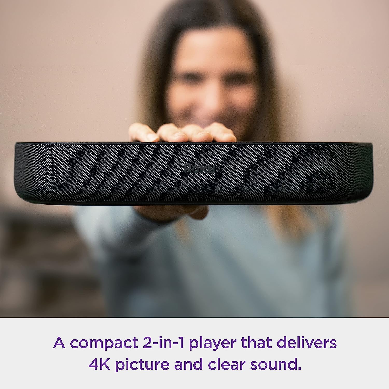 Roku Streambar | 4K HDR Streaming Device Premium Roku Soundbar All In One, Roku Voice Remote, Free Live TV