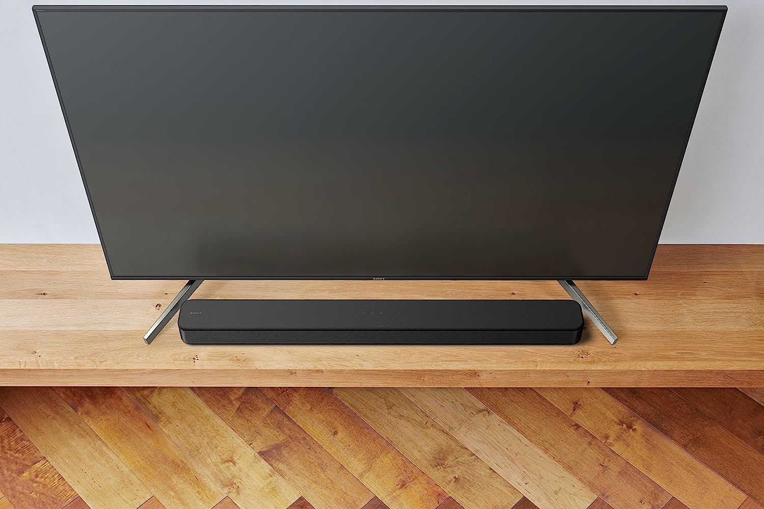 Sony S100F 2.0ch Soundbar with Bass Reflex Speaker, Integrated Tweeter and Bluetooth, (HTS100F) BDP-BX370 Blu-ray Disc Player with Built-in Wi-Fi and HDMI Cable
