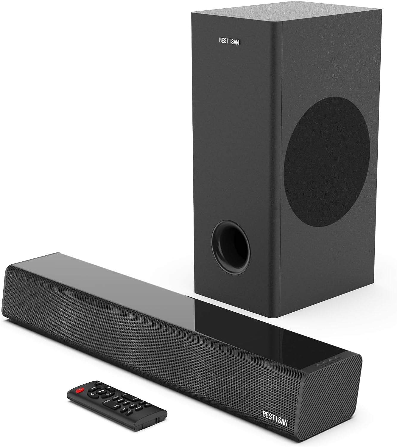 BESTISAN Sound Bar with Subwoofer Review