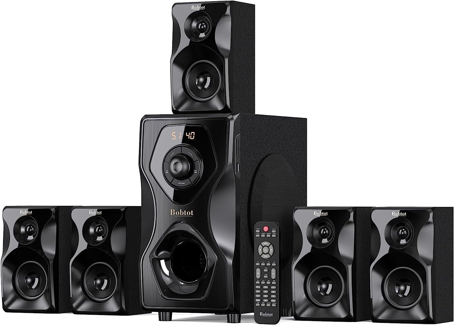Bobtot Surround Sound Speakers Home Theater Systems Review