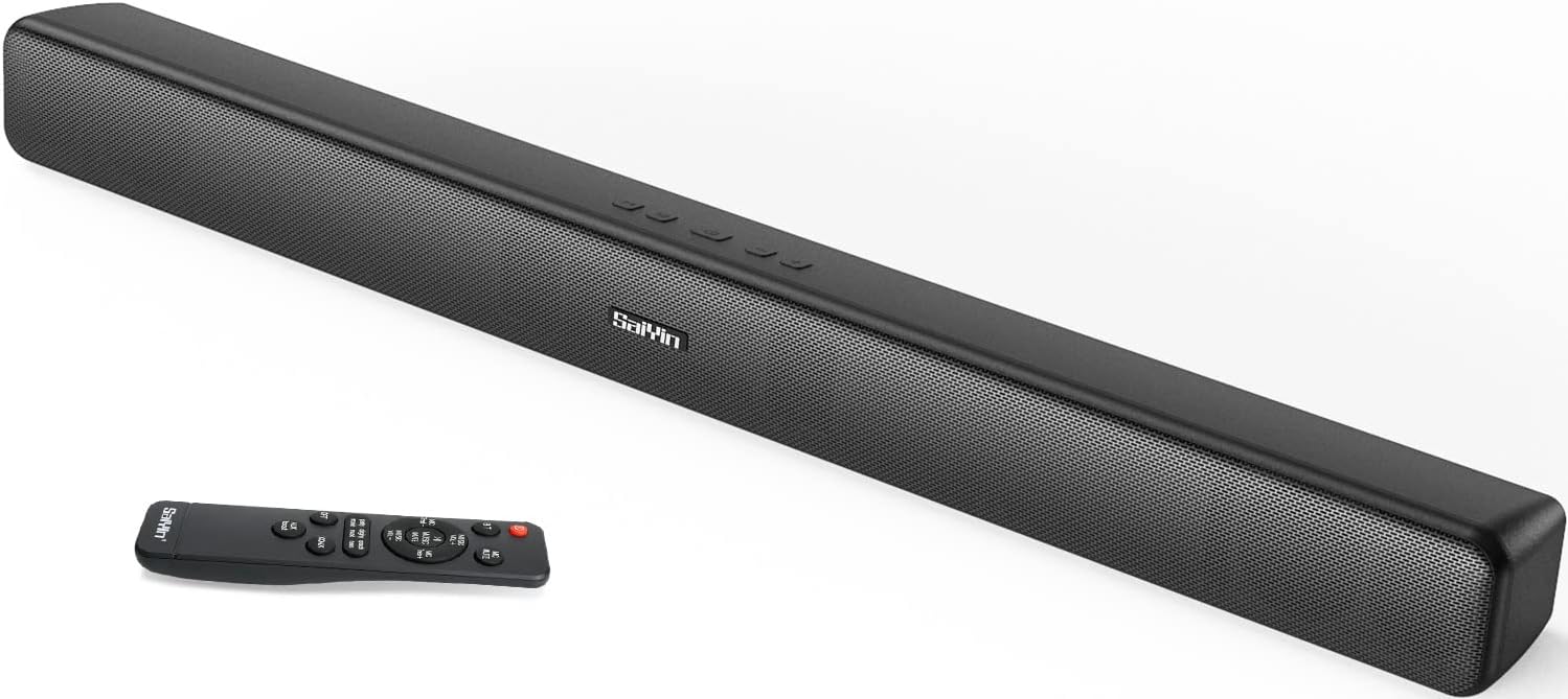 Sound Bar for TV with Subwoofer Deep Bass Soundbar 2.1 CH Home Audio Surround Sound Speaker System Review